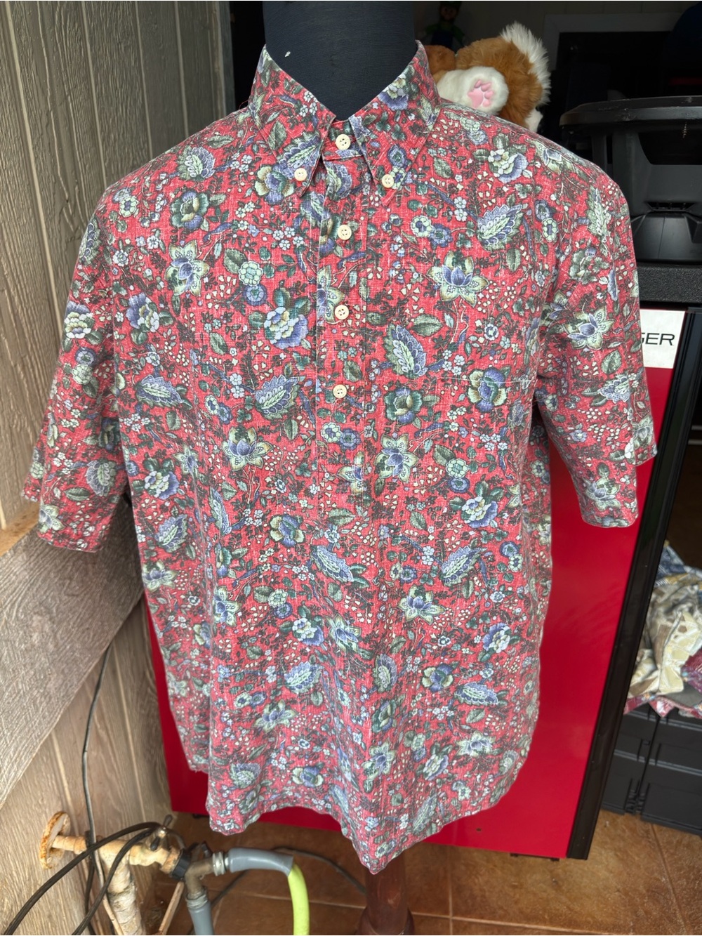 PreOwned Reyn Spooner Hawaiian Print Multicolored Pullover Men's XL